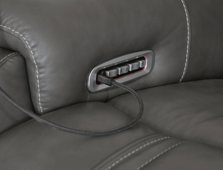 5Z - Pittson Power Sectional Reclining Sofa