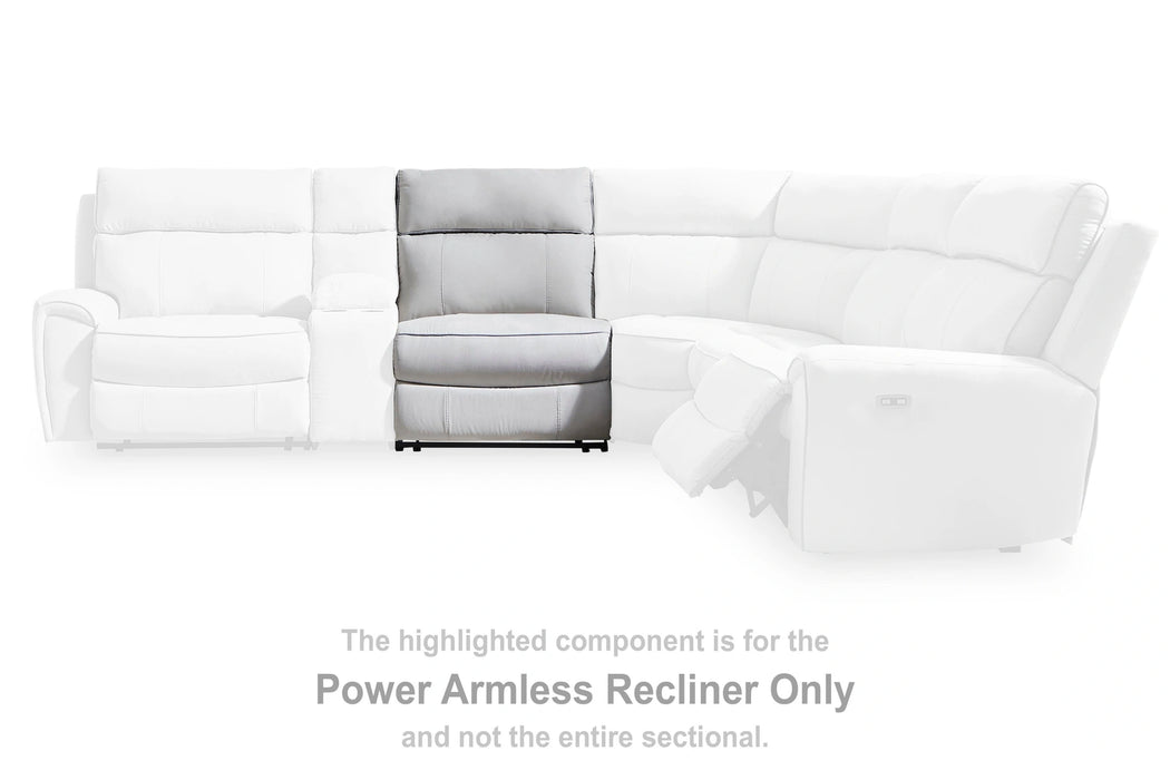 Social Pointe Reclining Sectional with Storage Consoles