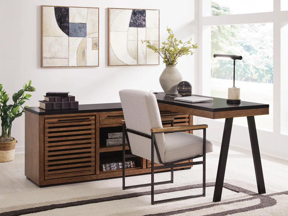 Kallari Credenza with Desk Return