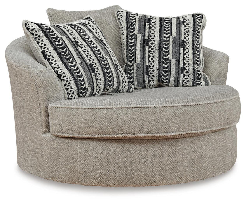 Calnita Oversized Swivel Accent Chair - Furniture Gallery