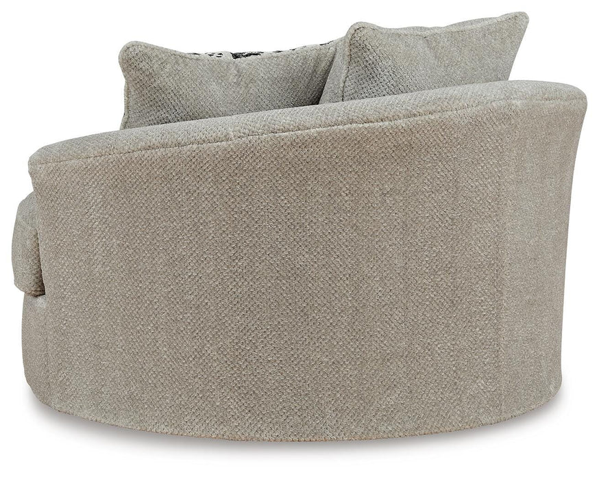 Calnita Oversized Swivel Accent Chair - Furniture Gallery
