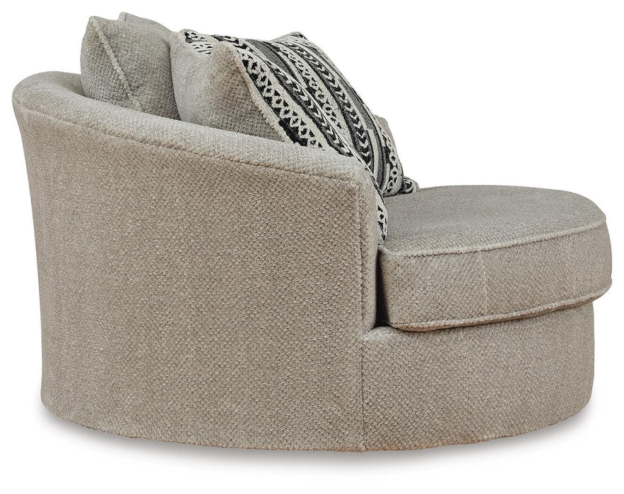 Calnita Oversized Swivel Accent Chair - Furniture Gallery