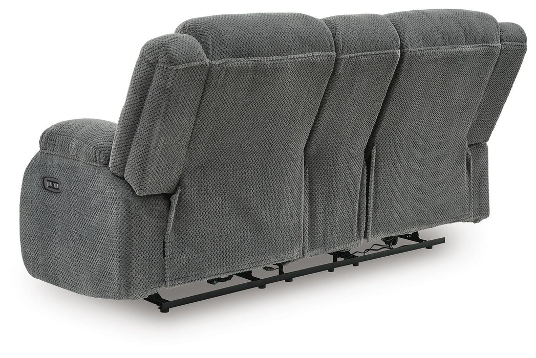Observation Power Reclining Loveseat with Console - Furniture Gallery