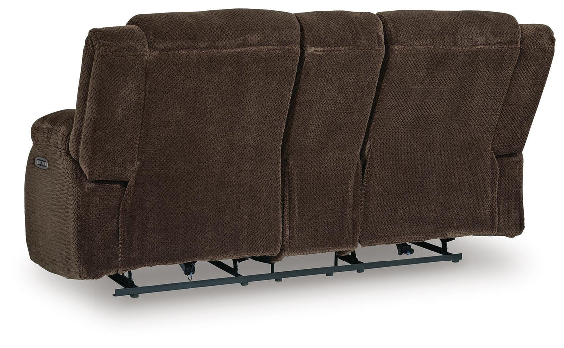 Observation Power Reclining Loveseat with Console - Furniture Gallery