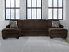 Kimlee Sectional with Double Chaise - Furniture Gallery