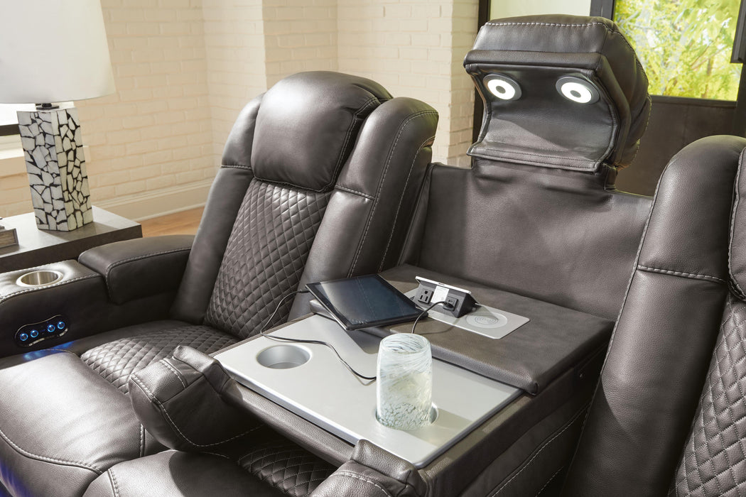 Fyne-Dyme Power Reclining Sofa - Furniture Gallery