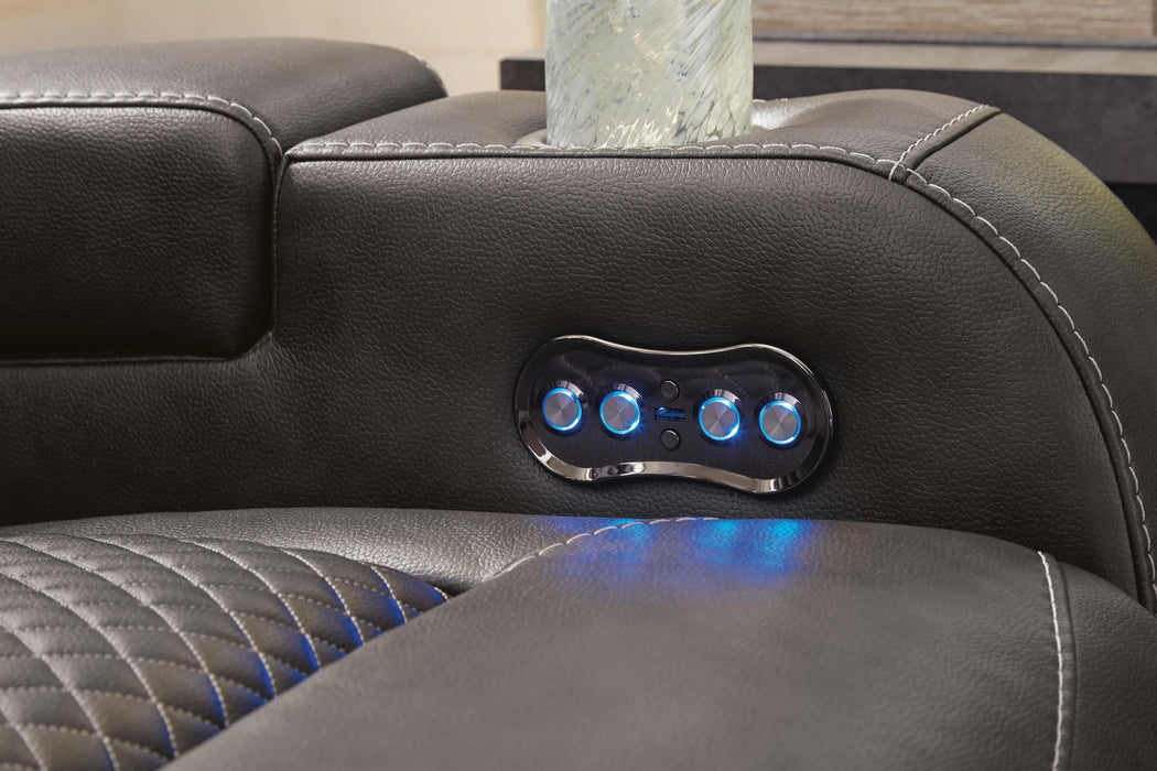 Fyne-Dyme Power Reclining Sofa - Furniture Gallery
