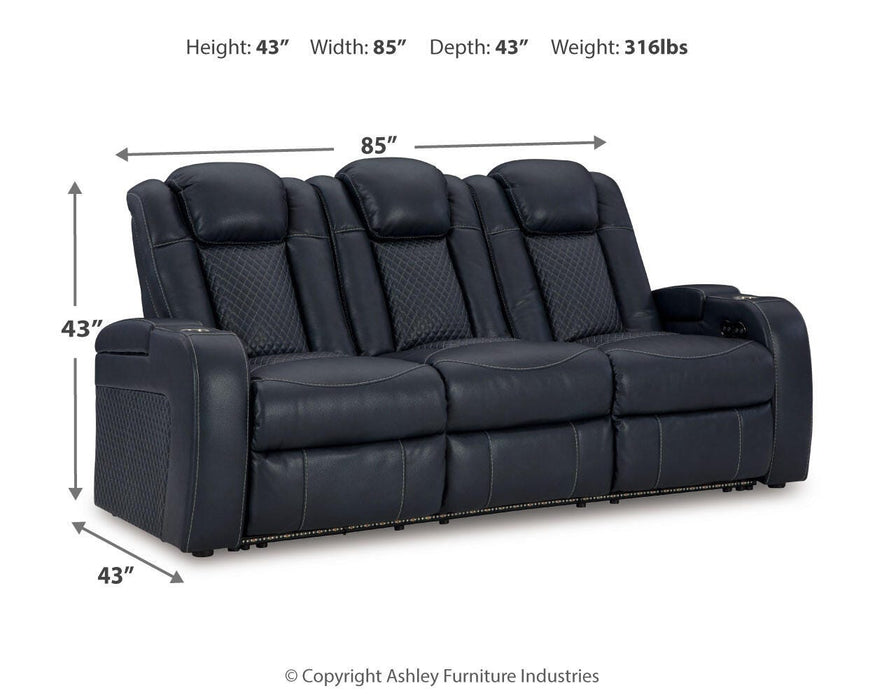 Fyne-Dyme Power Reclining Sofa - Furniture Gallery