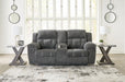 Frohn Reclining Loveseat with Console - Furniture Gallery