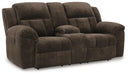Frohn Reclining Loveseat with Console - Furniture Gallery