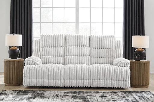 Rhines Falls Power Reclining Sofa with Drop Down Table - Furniture Gallery