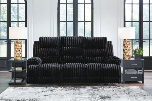 Rhine Falls Power Reclining Sofa with Drop Down Table - Furniture Gallery