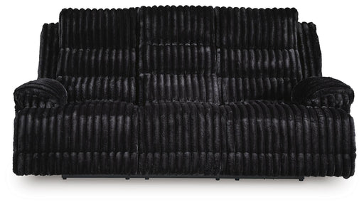Rhine Falls Power Reclining Sofa with Drop Down Table - Furniture Gallery