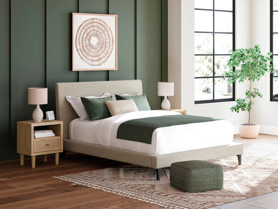 Cielden Upholstered Bed with Roll Slats