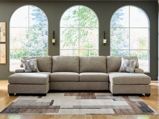 Newellen Sectional with Double Chaise - Furniture Gallery