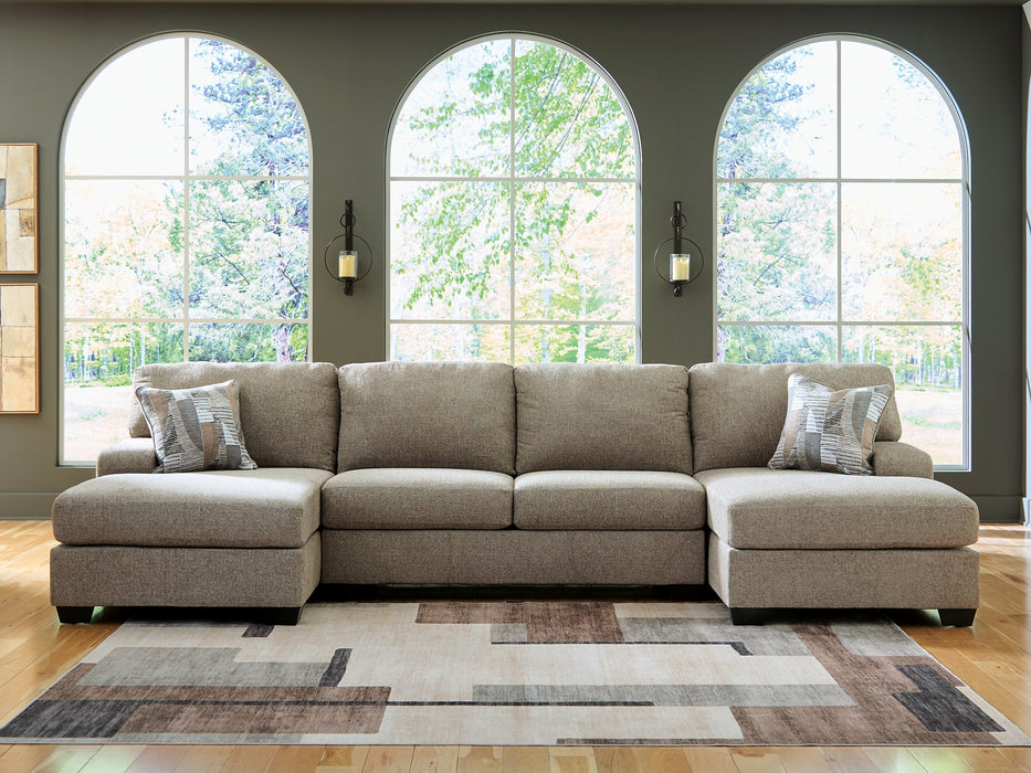 Newellen Sectional with Double Chaise - Furniture Gallery