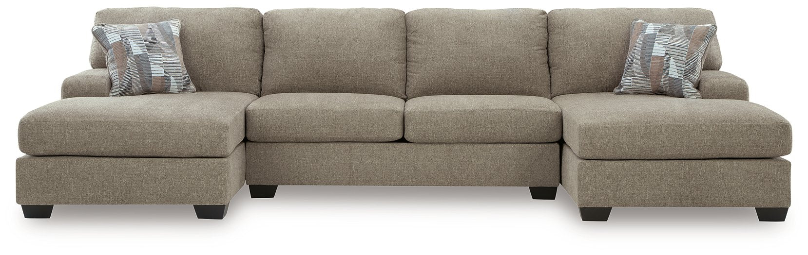 Newellen Sectional with Double Chaise - Furniture Gallery