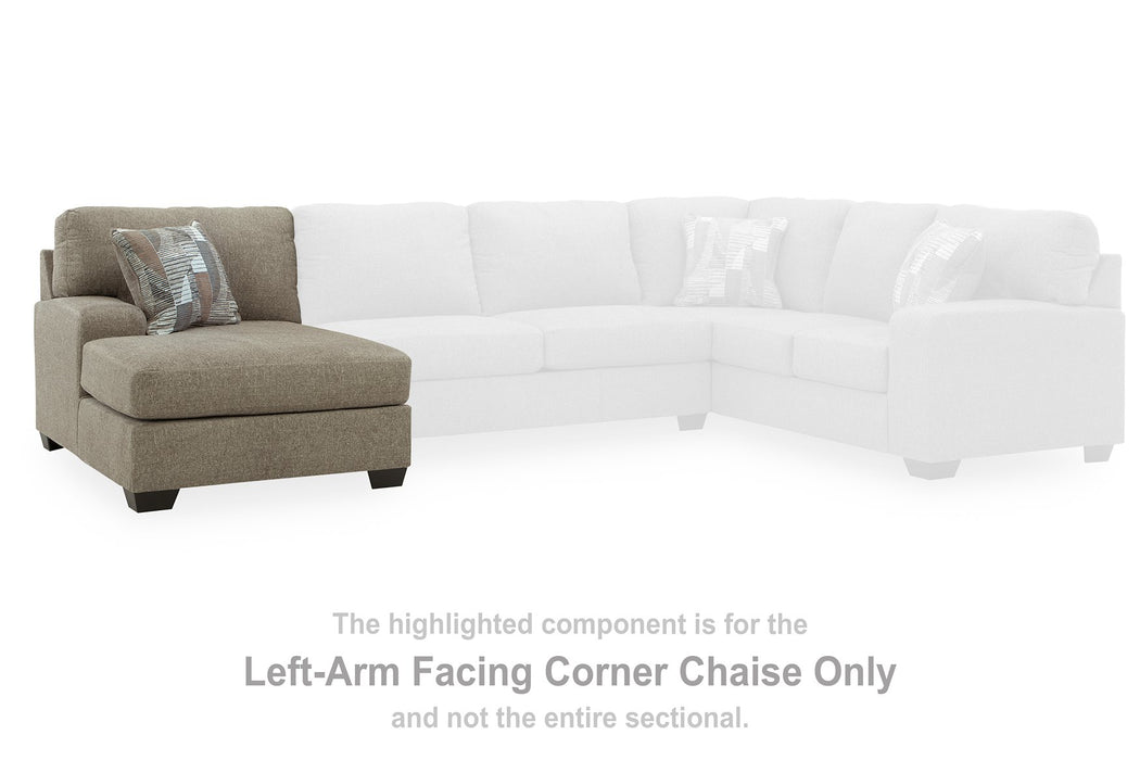 Newellen Sectional with Double Chaise - Furniture Gallery