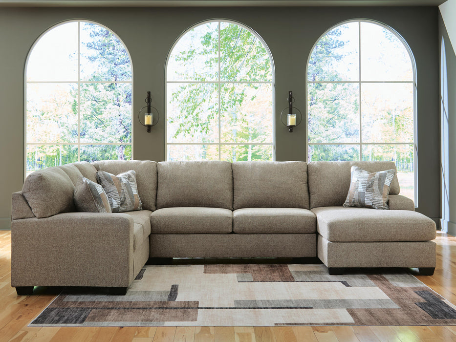 Newellen Sectional with Chaise - Furniture Gallery