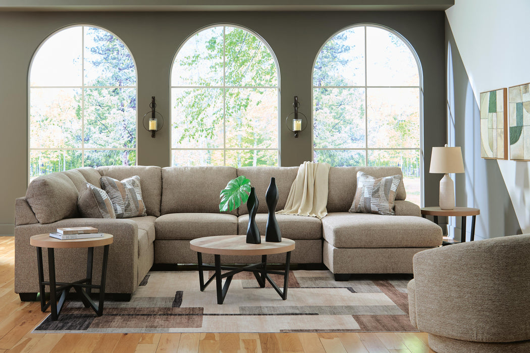 Newellen Sectional with Chaise - Furniture Gallery