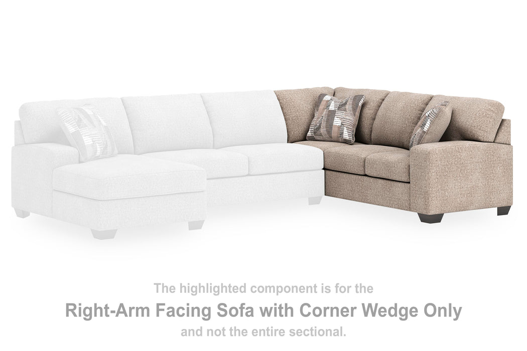 Newellen Sectional with Chaise - Furniture Gallery