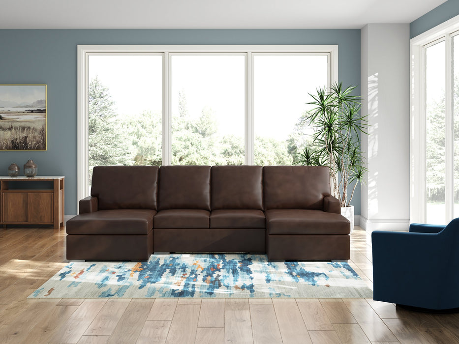 McDowlan Sectional with Double Chaise - Furniture Gallery