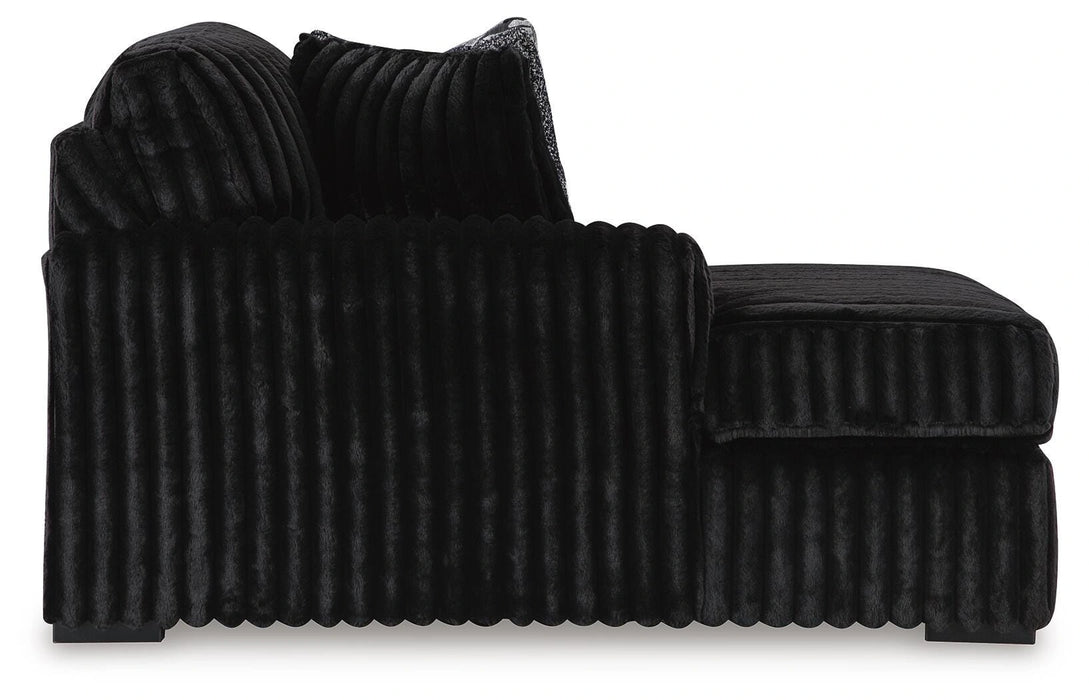 Midnight-Madness Sectional with Chaise