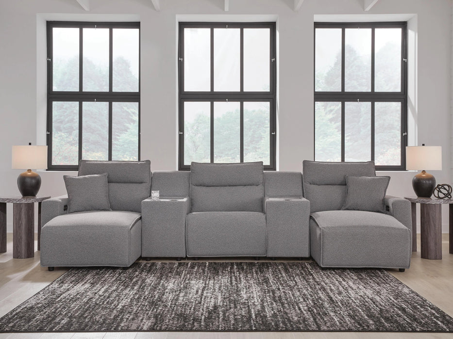 Modmax II Power Reclining Sectional with Chaise and Consoles