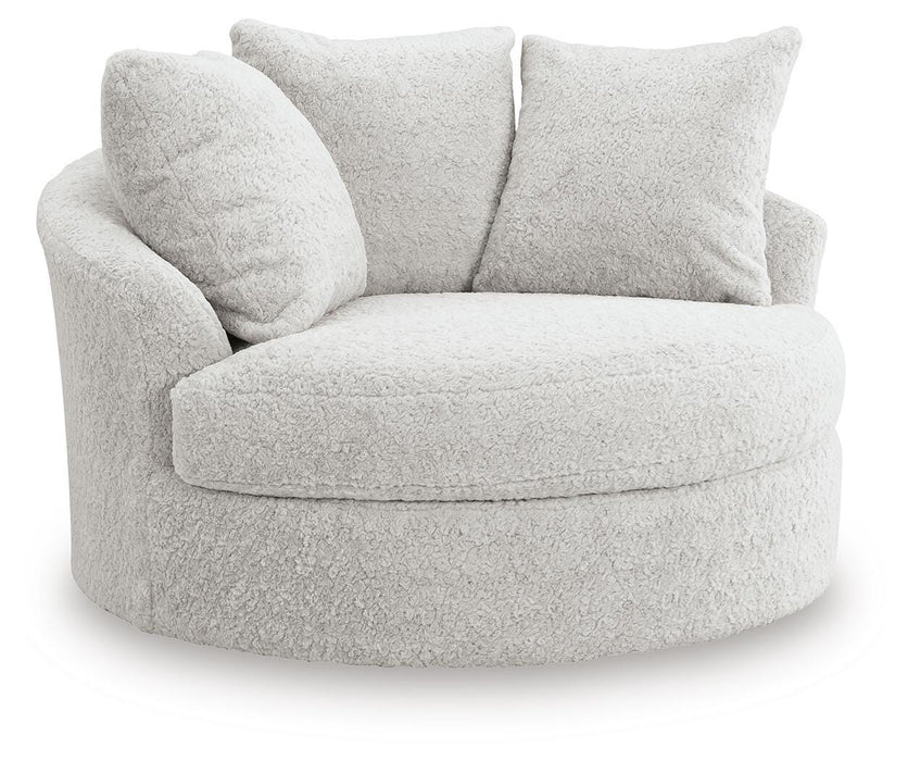 Cuddle Plush Oversized Swivel Accent Chair - Furniture Gallery