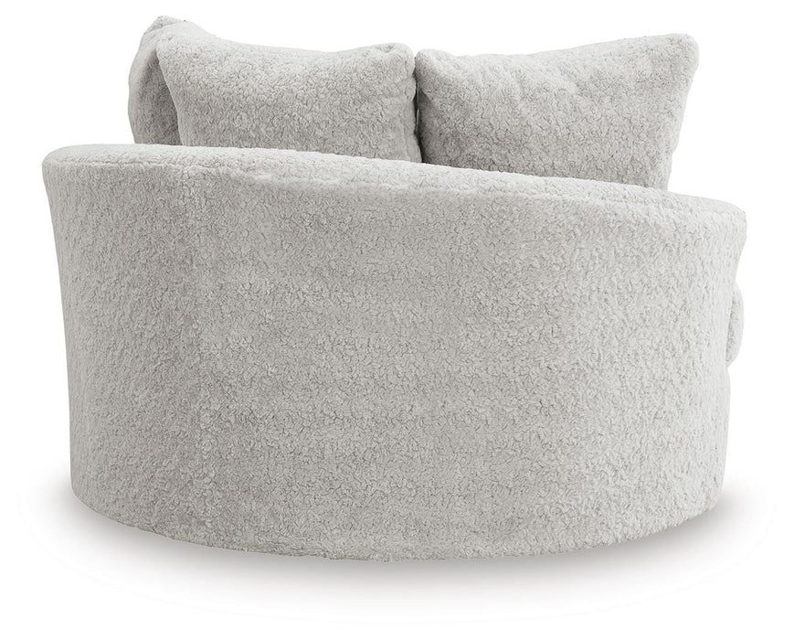 Cuddle Plush Oversized Swivel Accent Chair - Furniture Gallery