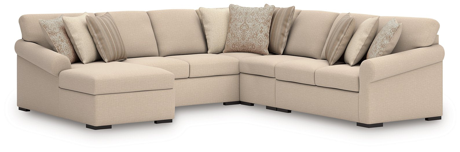 LadyMae Sectional with Chaise - Furniture Gallery