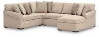LadyMae Sectional with Chaise - Furniture Gallery