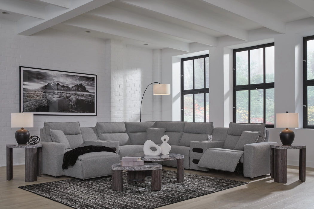 Modmax II Power Reclining Sectional with Chaise and Audio Consoles
