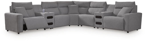 Modmax II Power Reclining Sectional with Audio Consoles - Furniture Gallery