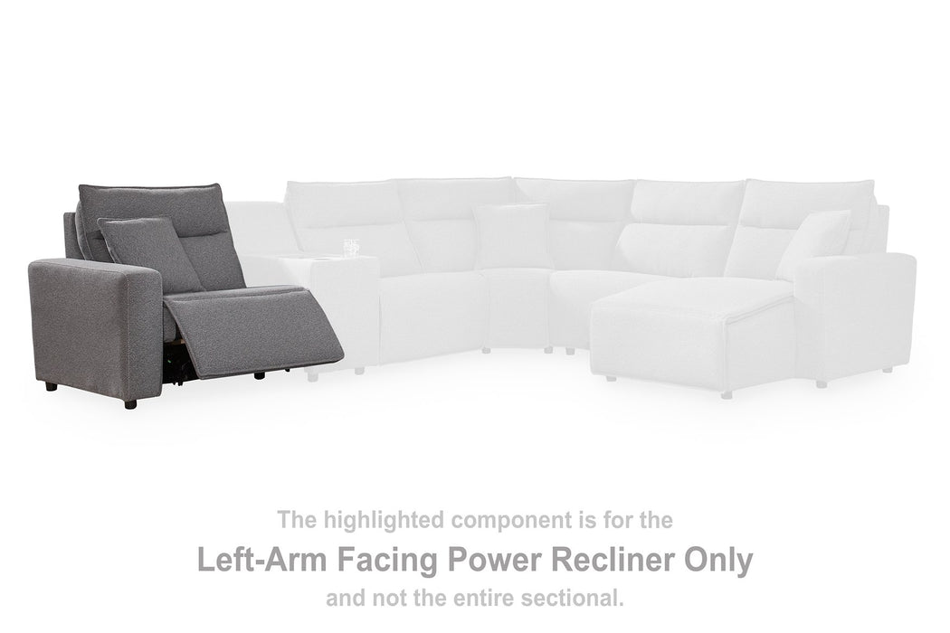 Modmax II Power Reclining Sectional with Audio Consoles - Furniture Gallery