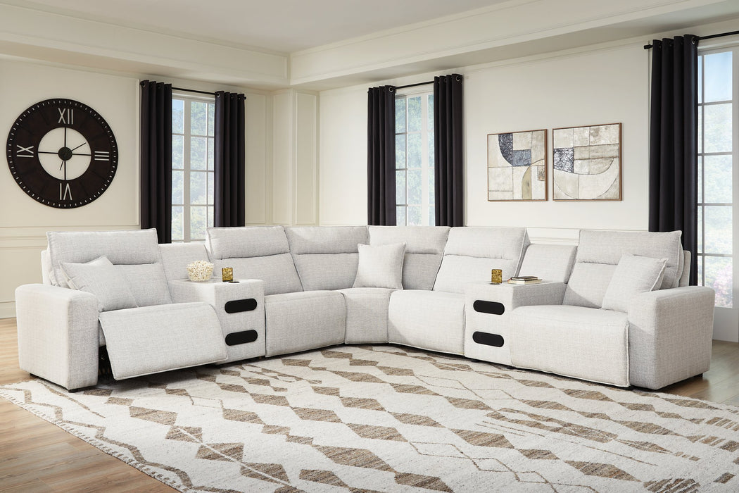 Modmax II Power Reclining Sectional with Audio Consoles - Furniture Gallery