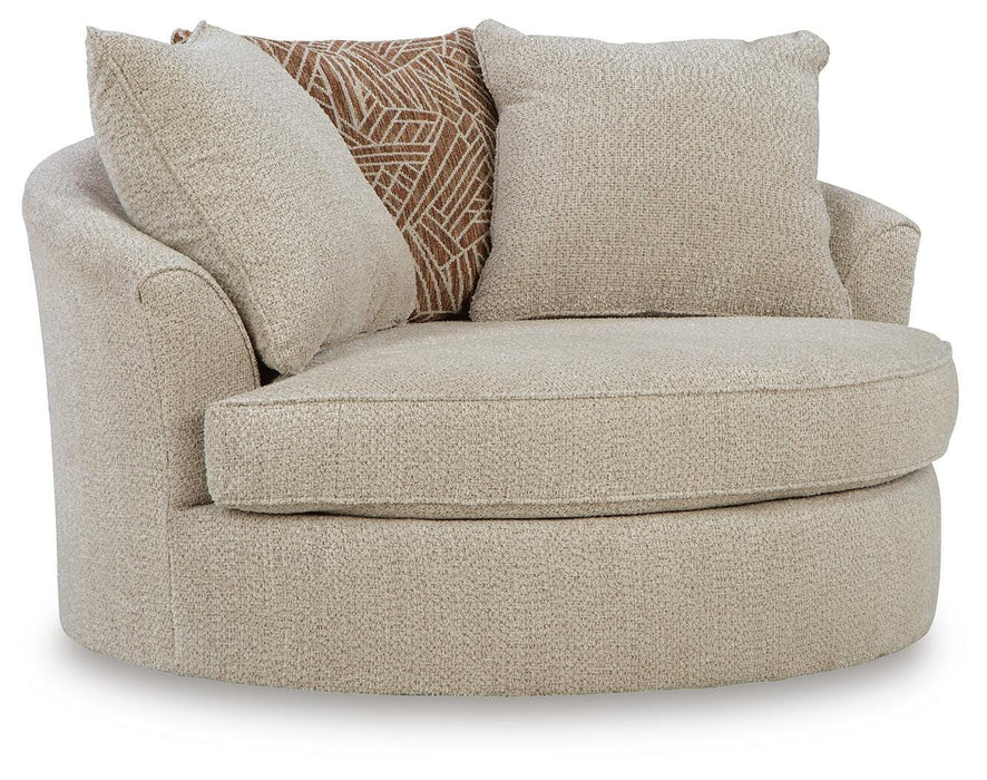 Steelwater Retreat Oversized Swivel Accent Chair - Furniture Gallery