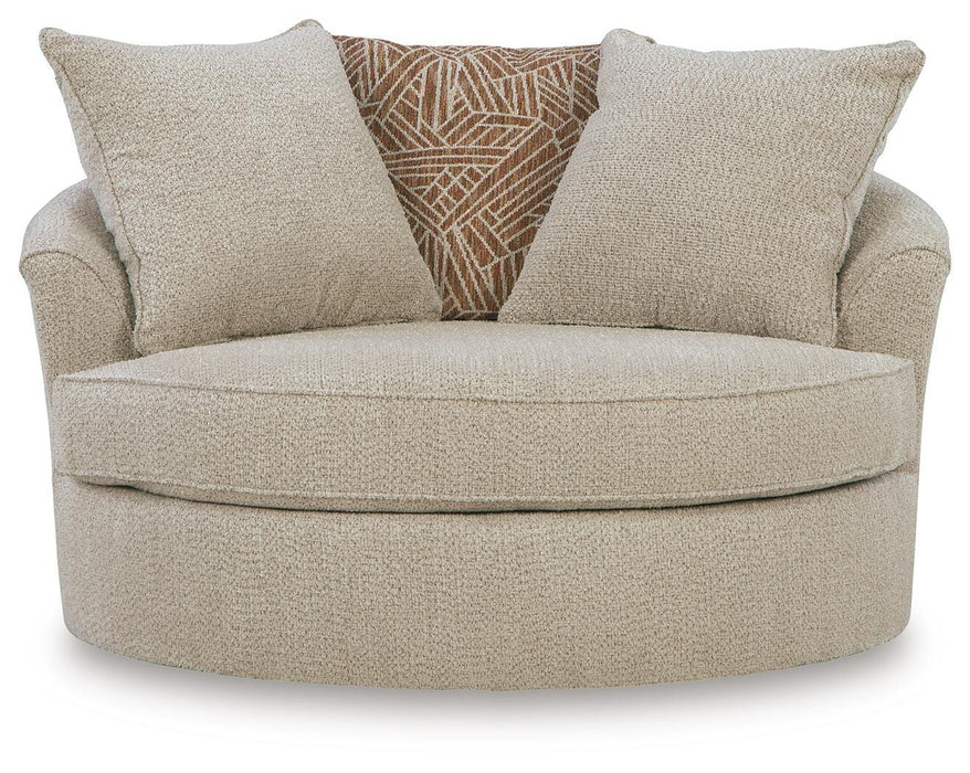 Steelwater Retreat Oversized Swivel Accent Chair - Furniture Gallery
