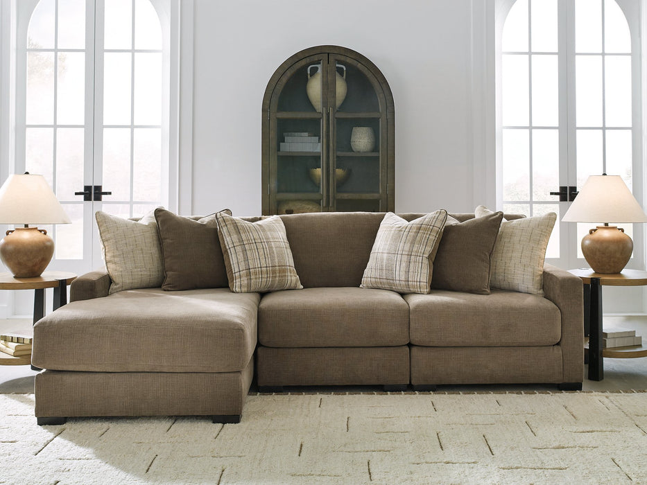Camellia-Court Sectional with Chaise - Furniture Gallery