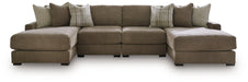 Camellia-Court Double Chaise Sectional - Furniture Gallery