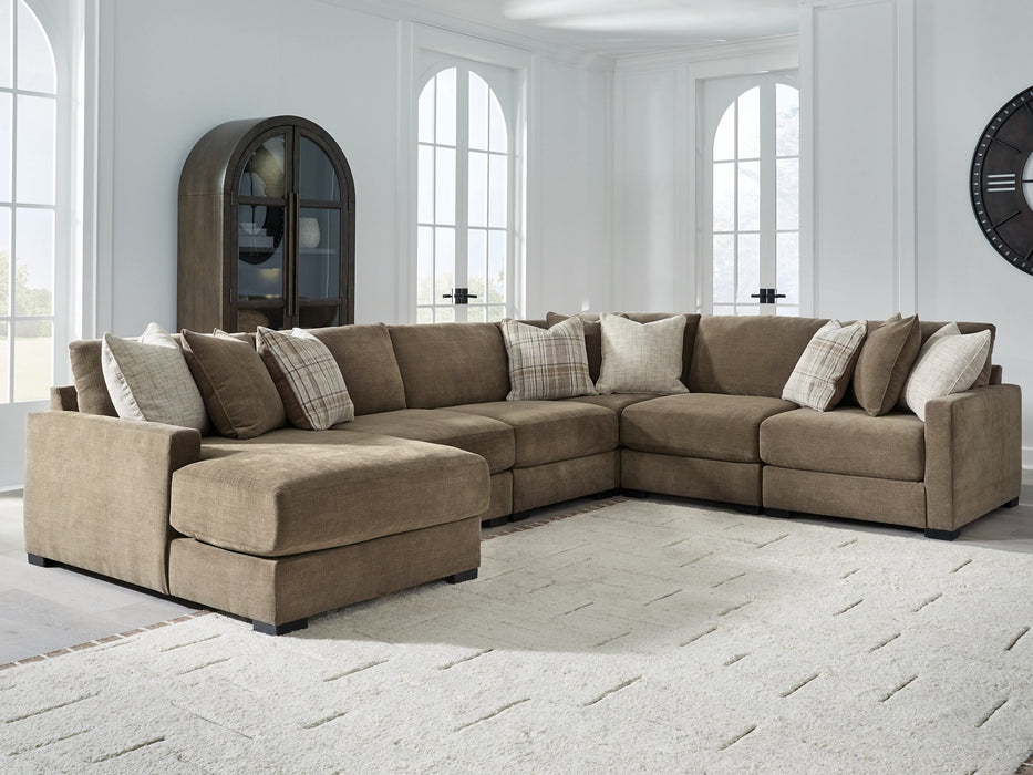 Camellia-Court Sectional with Chaise - Furniture Gallery
