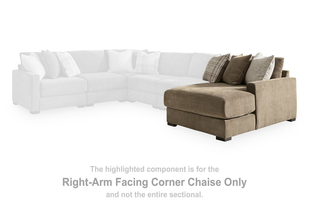 Camellia-Court Sectional with Chaise - Furniture Gallery