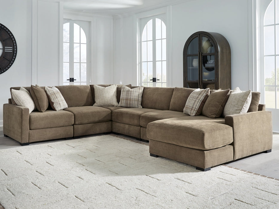 Camellia-Court Sectional with Chaise - Furniture Gallery