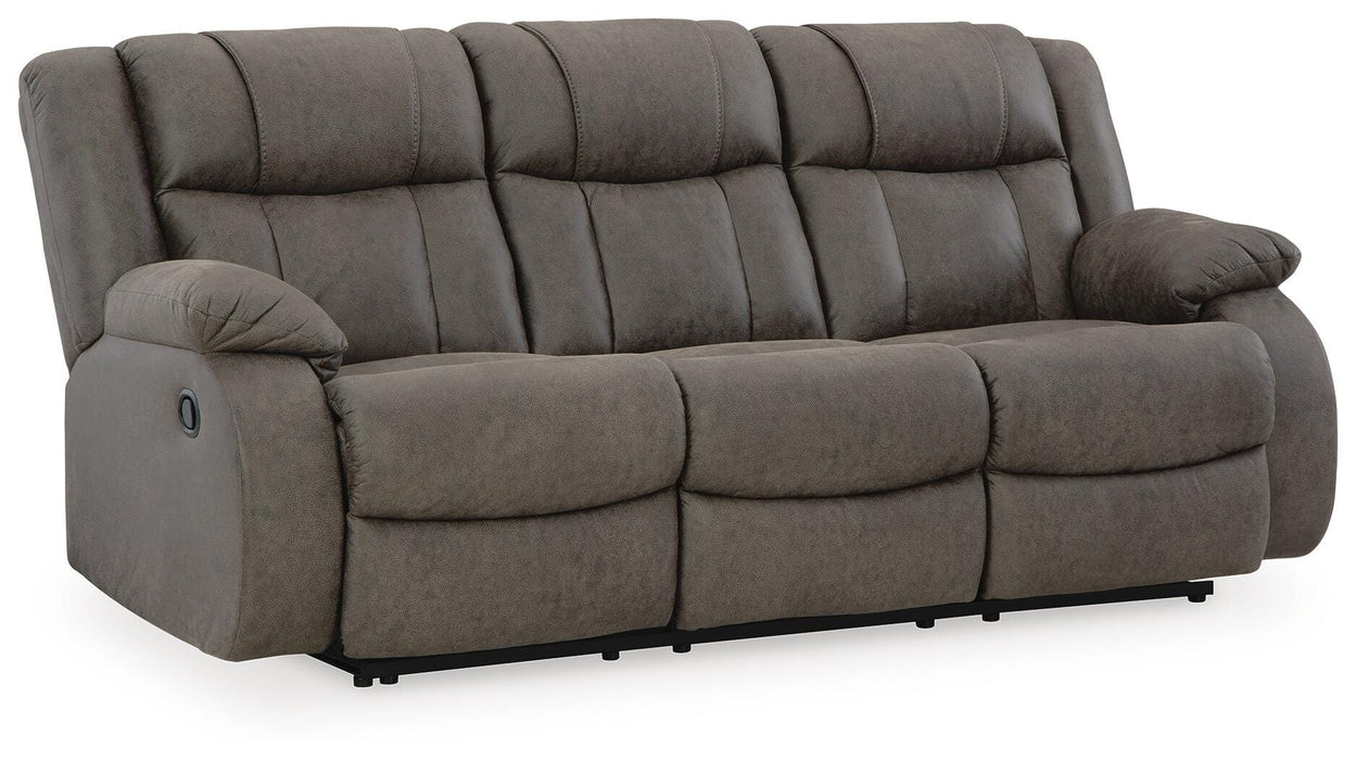 First Base Reclining Sofa - Furniture Gallery
