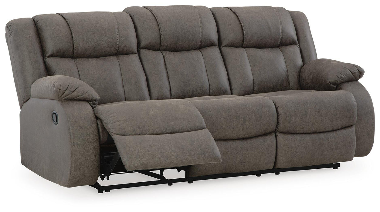 First Base Reclining Sofa - Furniture Gallery