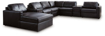 Modmax II Sectional with Chaise and Audio Consoles - Furniture Gallery
