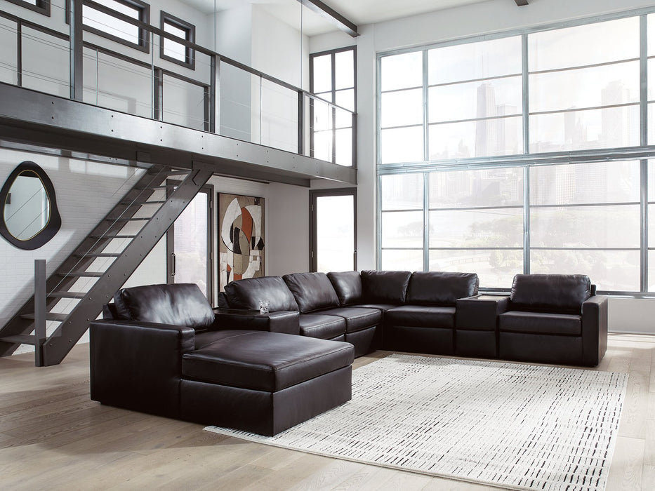 Modmax II Sectional with Chaise and Storage Consoles - Furniture Gallery