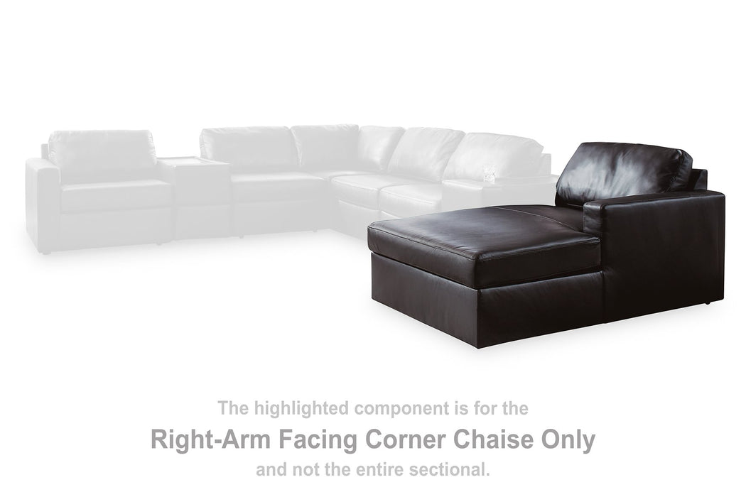 Modmax II Sectional with Chaise and Audio Consoles - Furniture Gallery