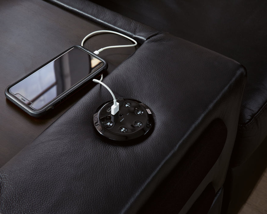 Modmax II Sectional with Chaise and Audio Consoles - Furniture Gallery