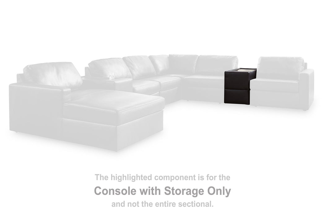 Modmax II Sectional with Chaise and Storage Consoles - Furniture Gallery